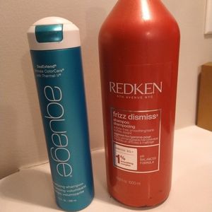 Redken Frizz Dismiss Shampoo & Aguage Volumizing Shampoo New! Comes w free gift